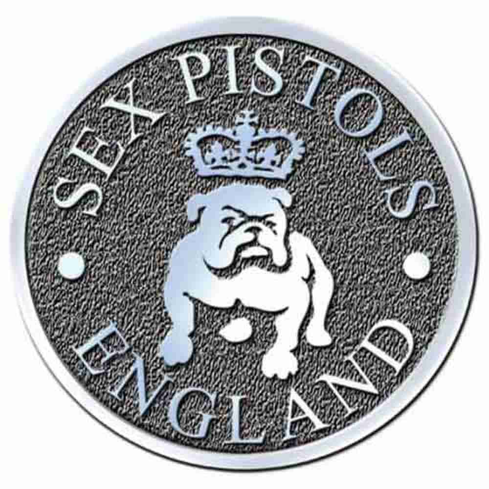 Sex Pistols - Bull Dog Pin - Grey/Multicolours